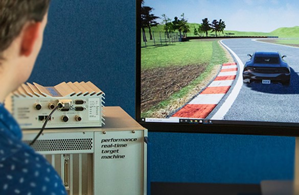 Real-Time Simulation and Control of High-Performance All-Electric Autonomous Racing Cars