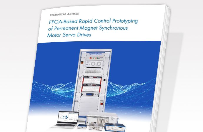 FPGA-based rapid control prototyping of permanent magnet synchronous motor servo drives